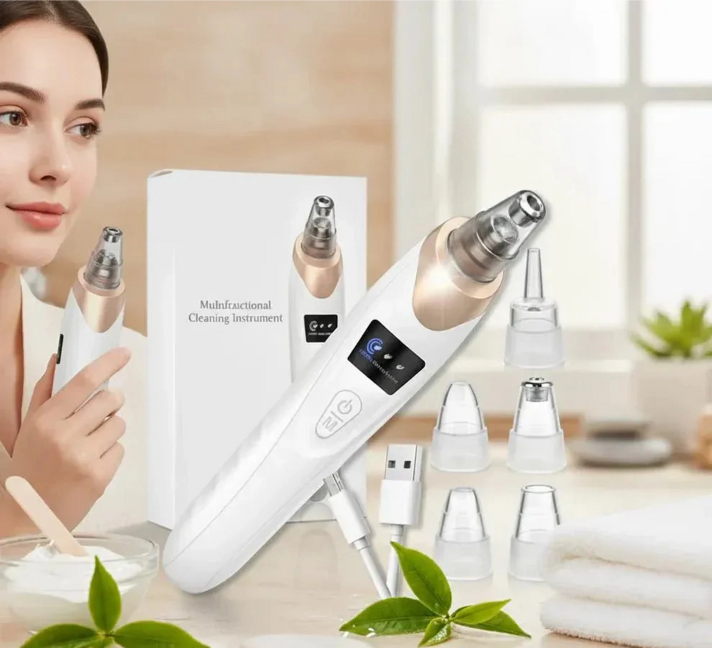 Electric Pore Cleaner 5 Interchangeable Heads Skin Care Tool - Gadget Hub Pakistan