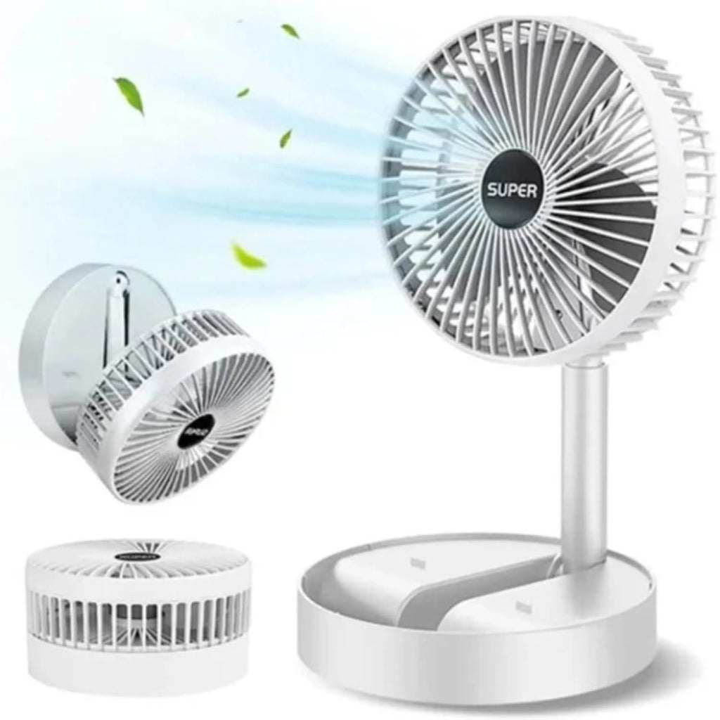 Rechargeable Portable Folding Table Fan 3 Speed - Extended View