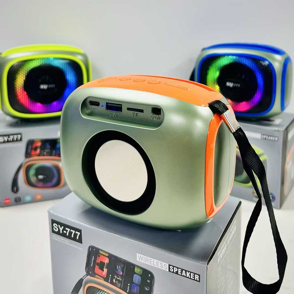 SY-777 Wireless Bluetooth Speaker with RGB Lights & Deep Bass