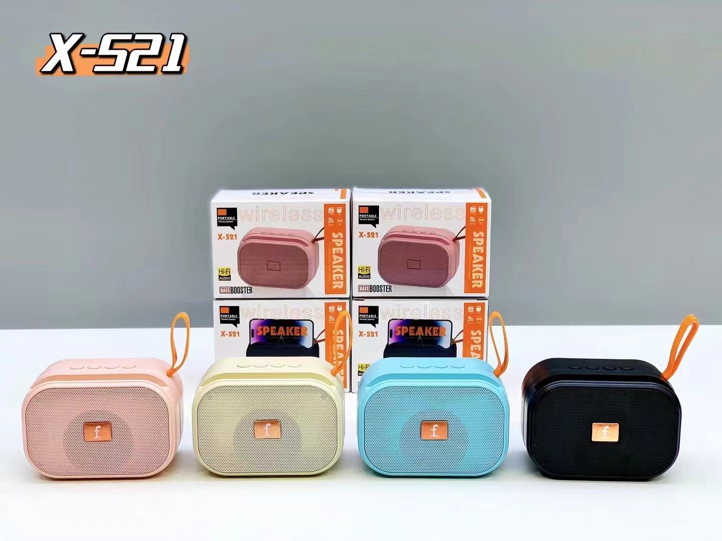 X-521 Sound Equipment Amplifiers Speaker Bluetooth Promotion OEM Custom with Subwoofer Portable Speaker Wireless
