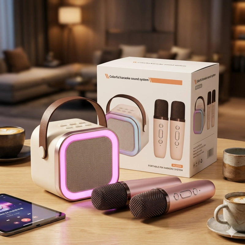 K12 Pro Karaoke Machine with Wireless Microphone - Gadget Hub Pakistan