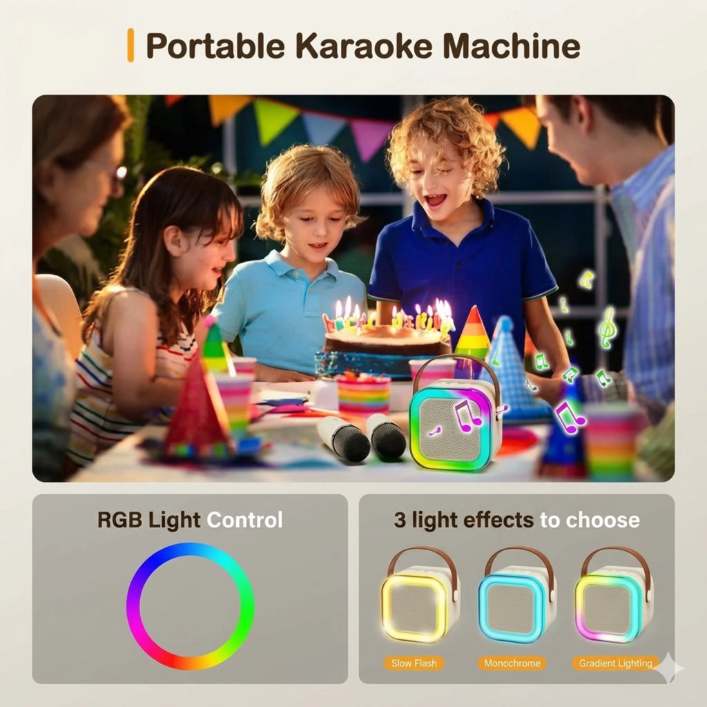 K12 Pro Portable Karaoke Machine Voice Changer Kids Party Pakistan