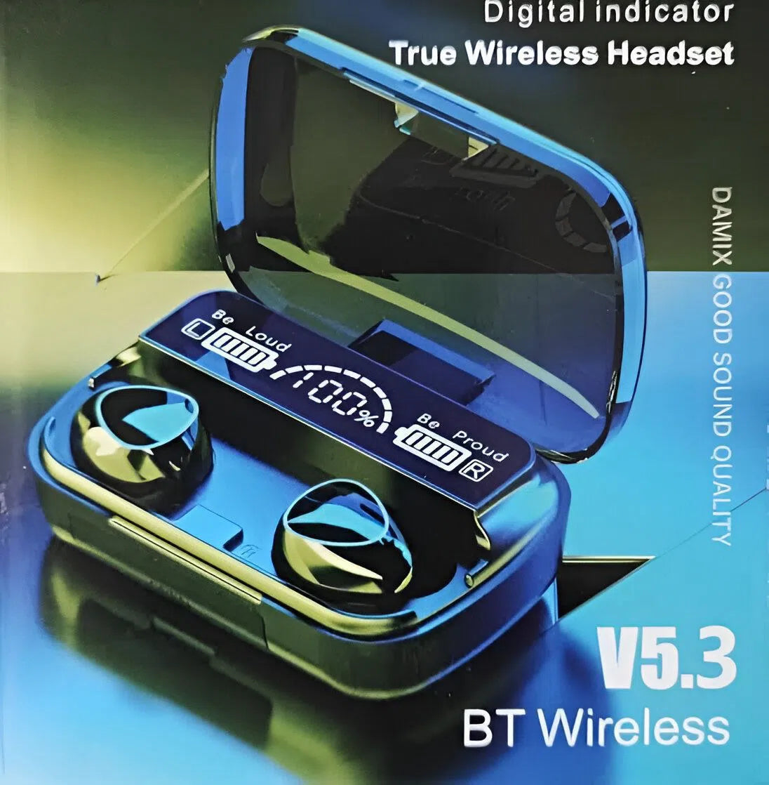 M10 TWS Bluetooth 5.3 Earbuds Original Packaging with Charging Case