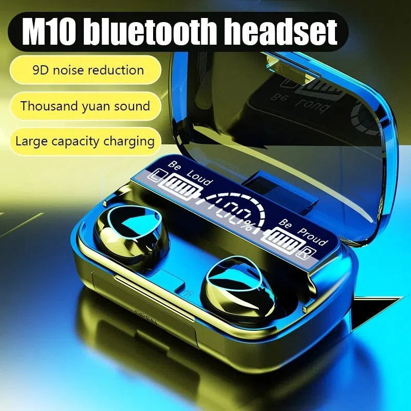 M10 Bluetooth Headset LED Digital Display Battery Indicator