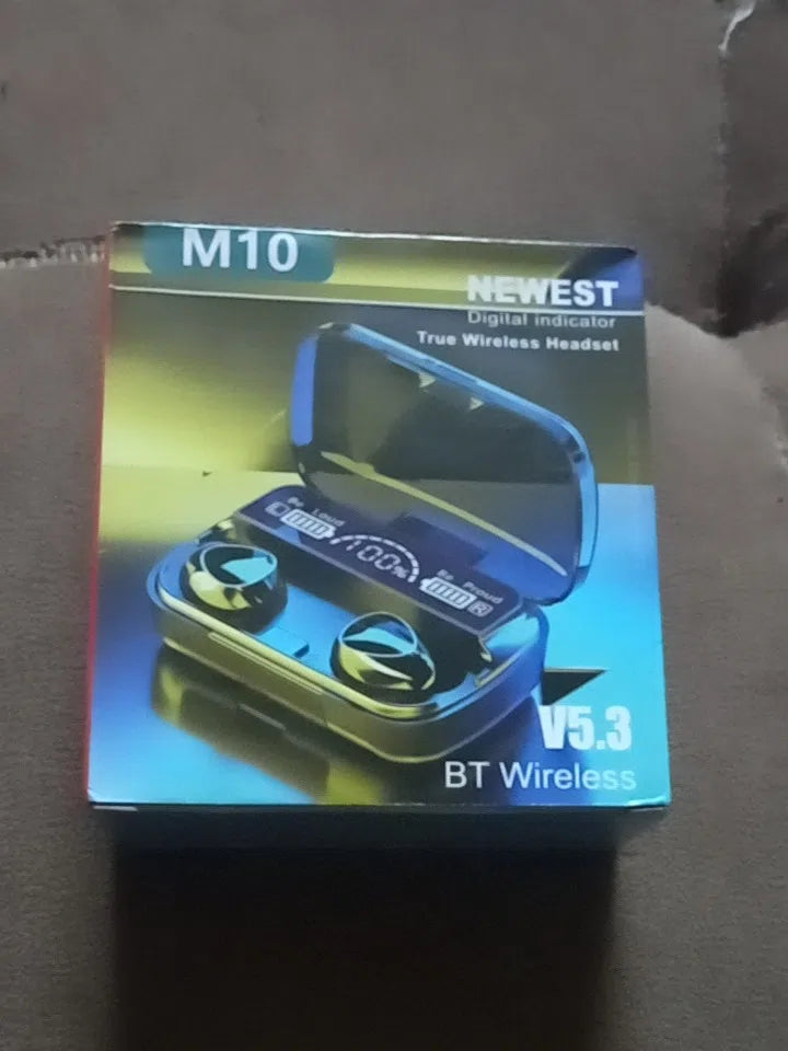 M10 TWS Wireless Earphones Compact Lightweight Design Pakistan