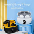 895B Wireless Bluetooth Earbuds LED Display Type-C Charging - Front View