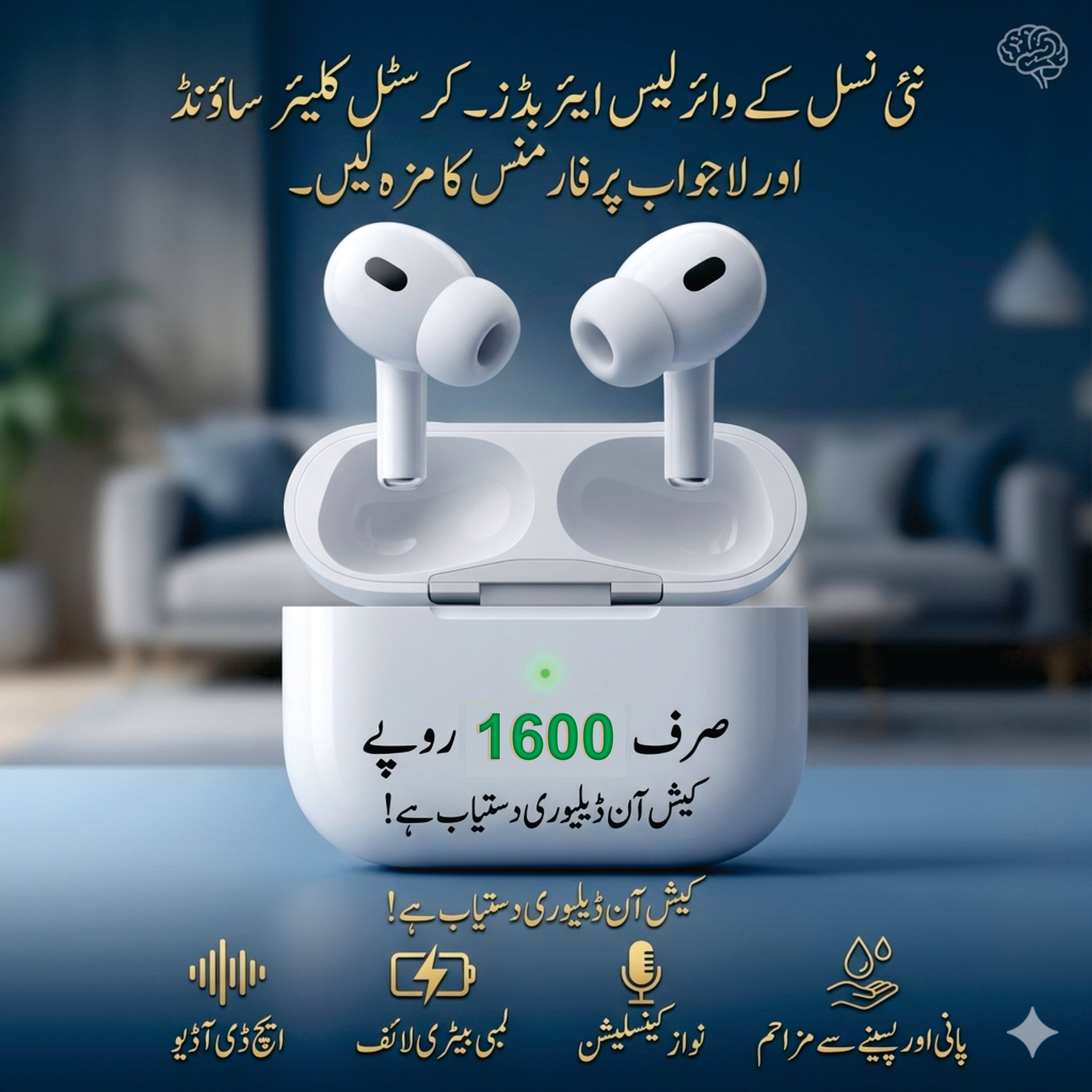 Pro 2 Style Wireless Earbuds Active Noise Cancellation USB-C Charging Case - Gadget Hub Pakistan