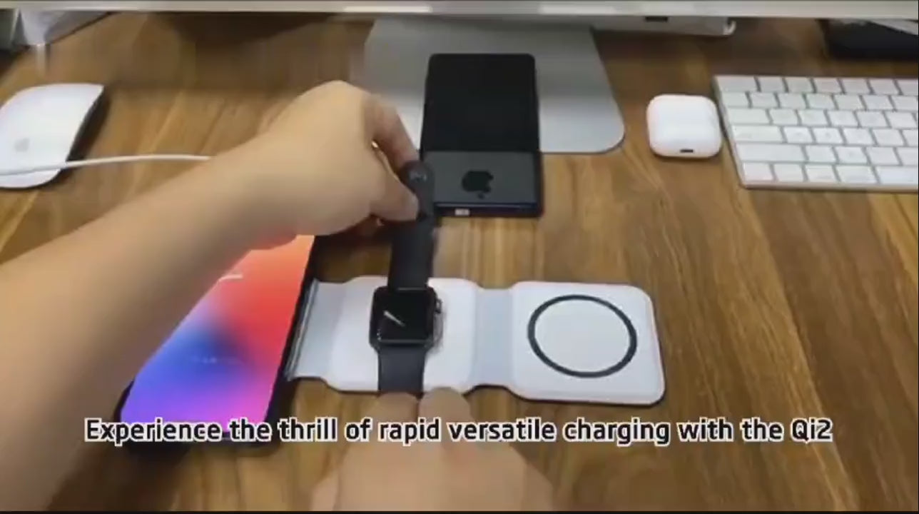 Demo video 15W Fast Charger for iPhone, AirPods & Smartwatch